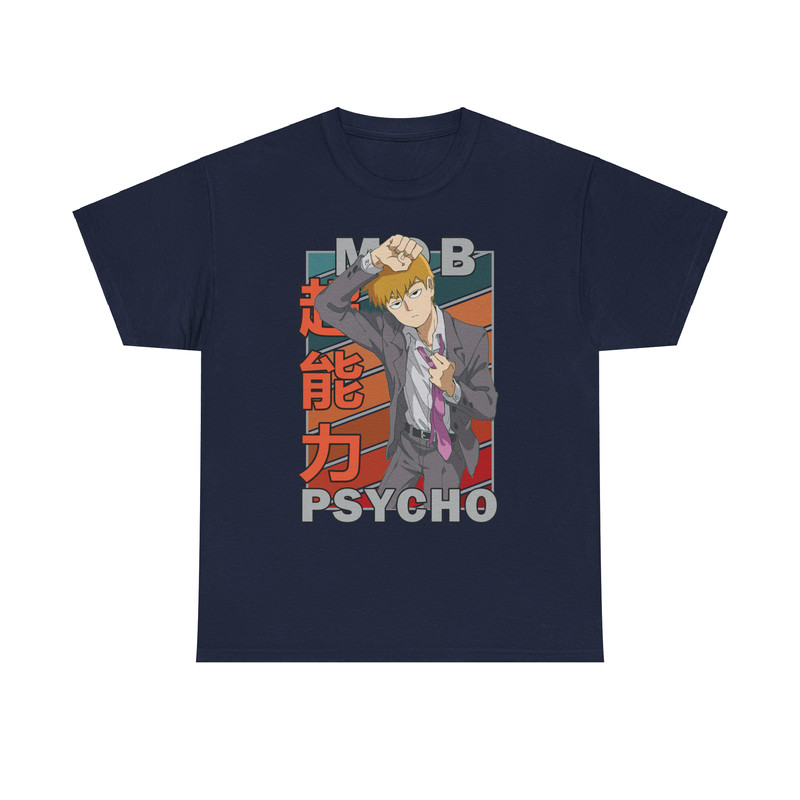 Arataka Reigen Mob Psycho 100 Mobu Saiko Hyaku Vintage Palette Anime Unisex TShirt 5