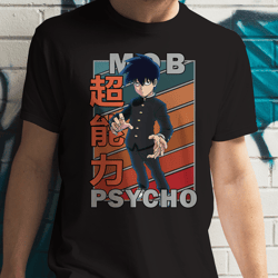 ritsu kageyama mob psycho 100 mobu saiko hyaku vintage palette anime unisex t-shirt