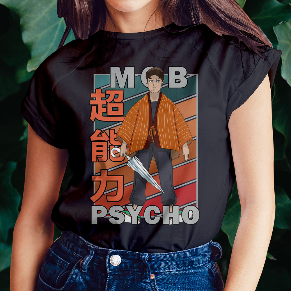 Katsuya Serizawa Mob Psycho 100 Mobu Saiko Hyaku Vintage Palette Anime Unisex TShirt 0
