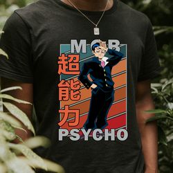 tenga onigawara mob psycho 100 mobu saiko hyaku vintage palette anime unisex t-shirt