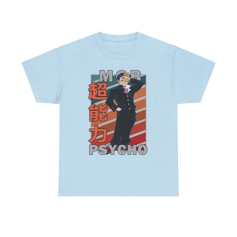 Tenga Onigawara Mob Psycho 100 Mobu Saiko Hyaku Vintage Palette Anime Unisex TShirt 4