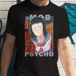 tome kurata mob psycho 100 mobu saiko hyaku vintage palette anime unisex t-shirt