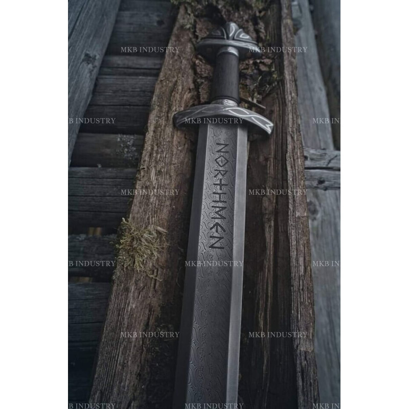 Handmade Damascus Steel Viking Sword Northmen Sword Viking Sharp Sword Battle Sword 2