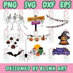 halloween party clipart bundle svg png ,halloween clipart,halloween clipart png