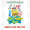 SpongeBob Birthday PNG Custom Name Age Birthday Shirt Design Instant Digital Download 0