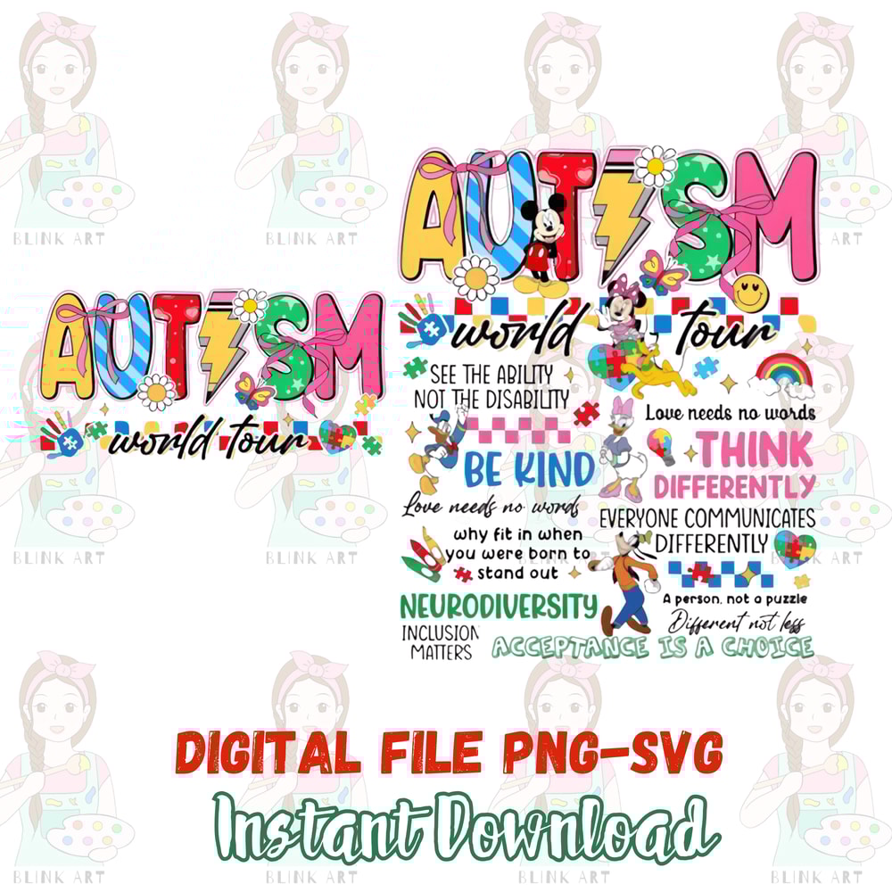 Autism World Tour PNG Autism Awareness Month Awareness Month Gift Choose To Be Kind Png Sped Teache 0