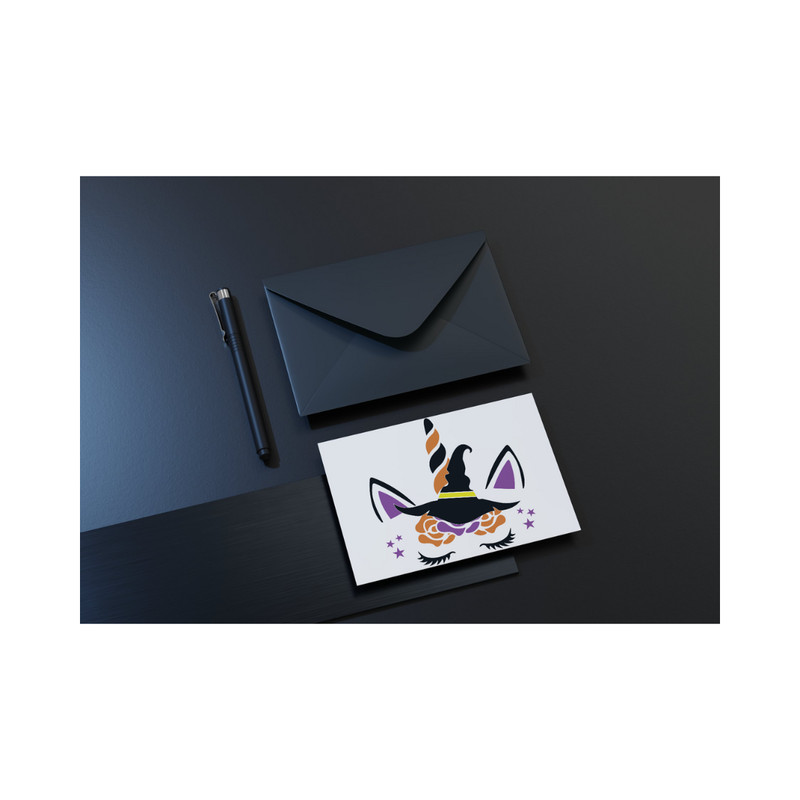 Halloween Unicorn SVG PNG JPG PDF Spooky Cute Unicorn Design For Halloween Crafts Decor 5