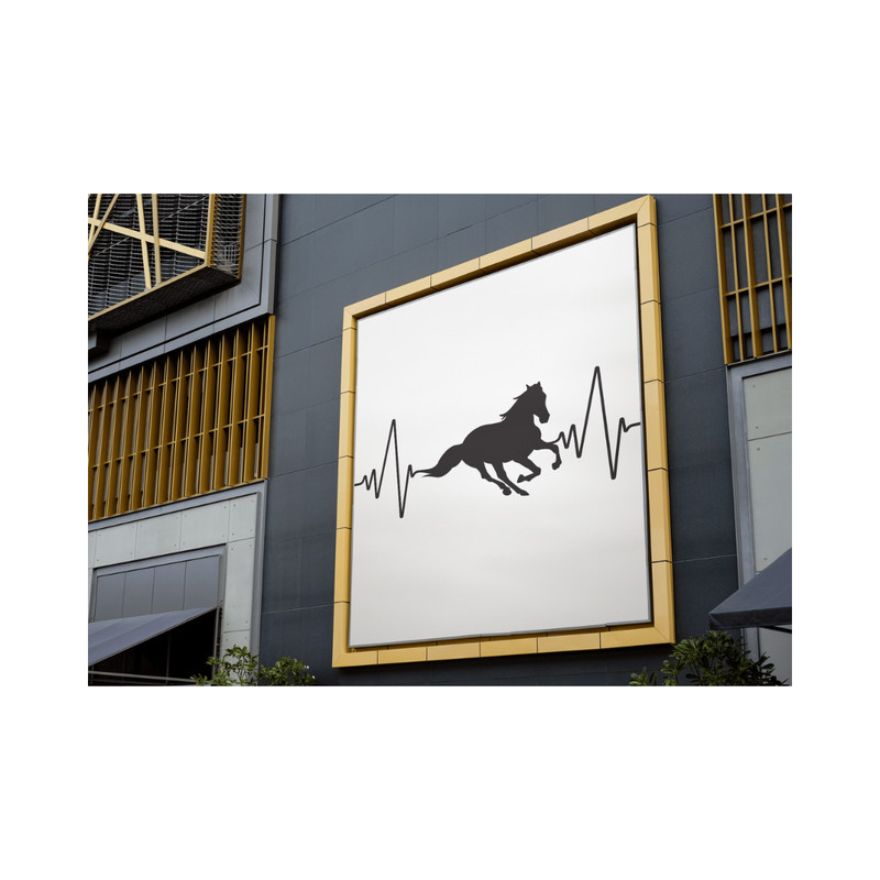 Heart Horse Design SVG PNG PDF JPG Equestrian Love Graphic For Custom Apparel  Crafts 2