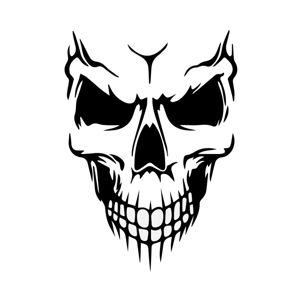 Skull Design Digital Download Gothic Art Dark Aesthetic Skull Illustration For Crafts DIY Projects