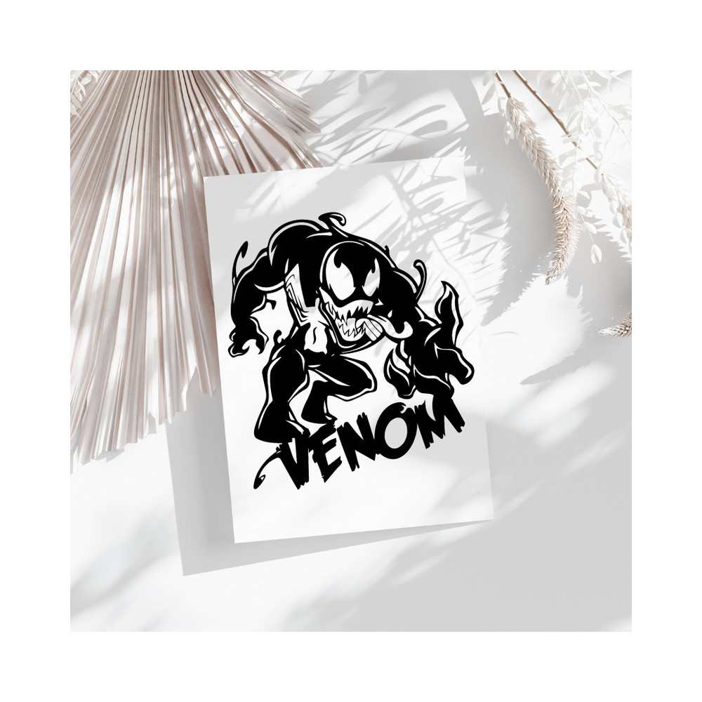 VenomInspired Digital Design HighResolution Art Print Instant Download For TShirts Posters More 3
