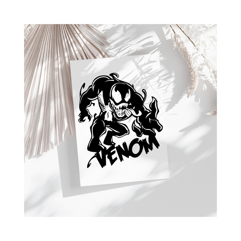 VenomInspired Digital Design HighResolution Art Print Instant Download For TShirts Posters More 3