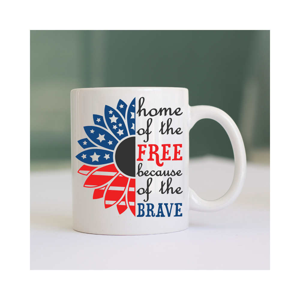 American Flag Sunflower Design Perfect For Shirts Mugs More 0