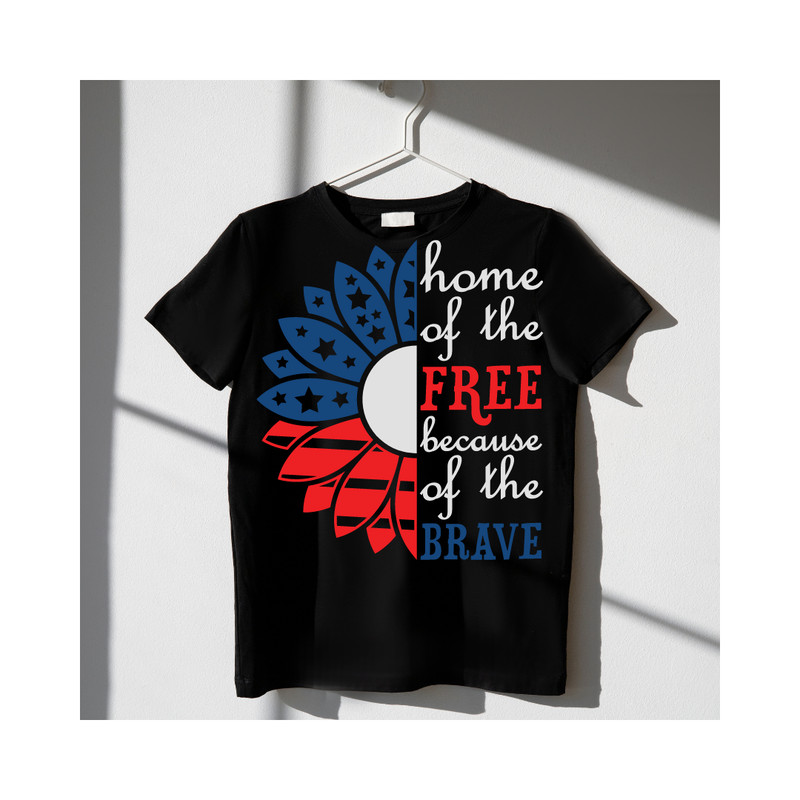 American Flag Sunflower Design Perfect For Shirts Mugs More 2