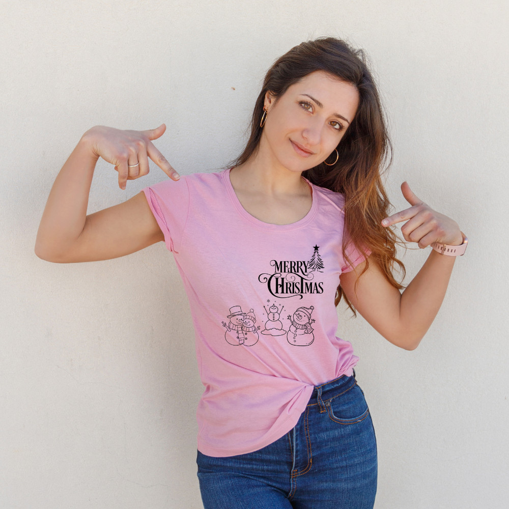 Merry Christmas SVG PNG Digital Design Santa And Snowman Christmas Clipart 2