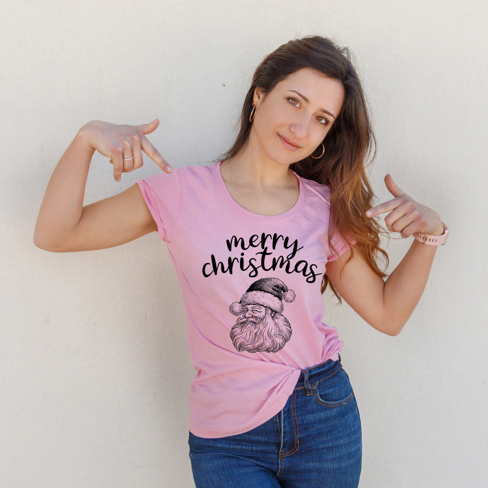 Merry Christmas SVG PNG Digital Design Santa Face Design 2