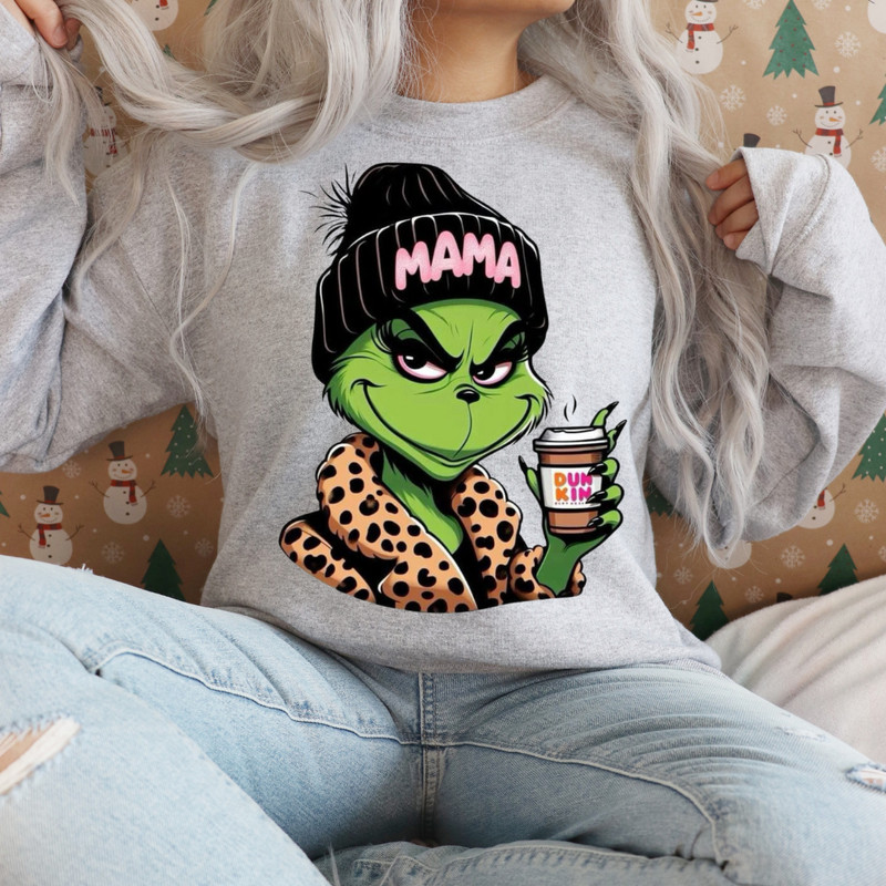 Mama Grinch Christmas SVG PNG Funny Holiday Design For Crafts Gifts 1