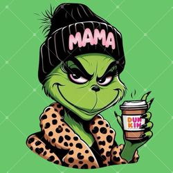 mama grinch christmas png | funny holiday design for crafts & gifts