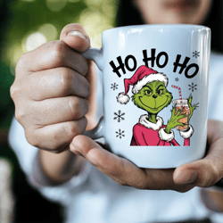 ho ho ho grinch png | funny christmas design for crafts & gifts