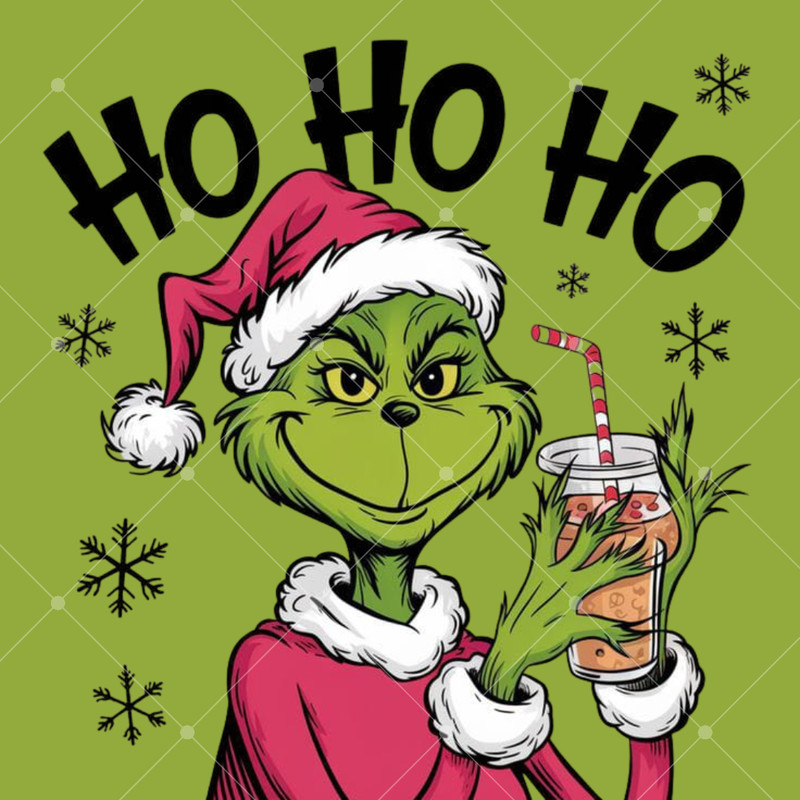 Ho Ho Ho Grinch SVG PNG Funny Christmas Design For Crafts Gifts 3