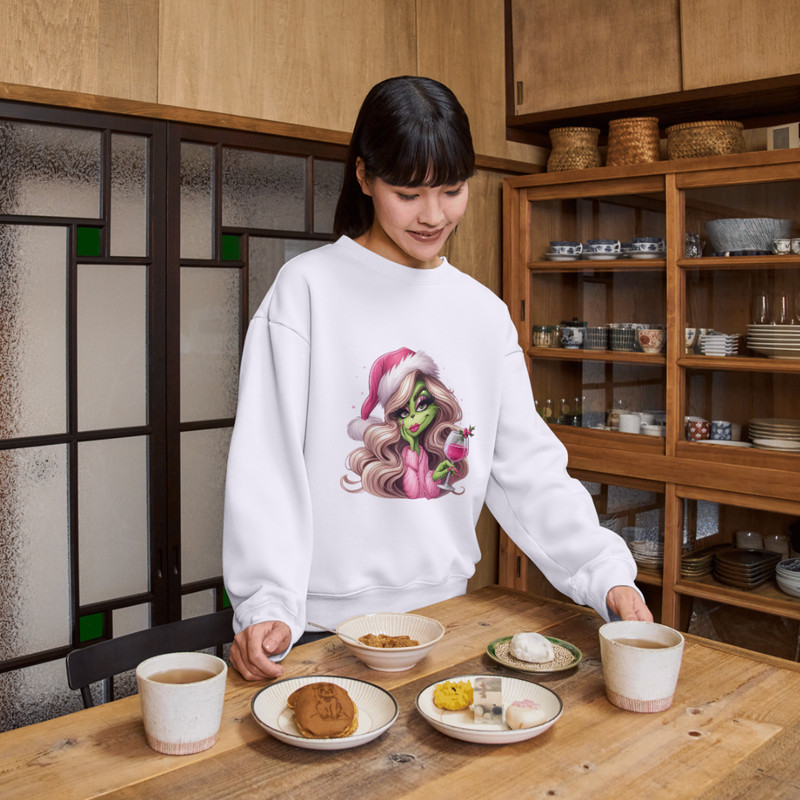 Beautiful Grinch Girl PNG Cute Christmas Digital Design For Crafts Shirts And Decor 5