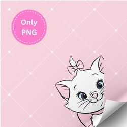 cute white kitty png design | adorable cat clipart for crafts, stickers, and diy projects