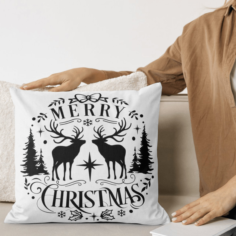 Merry Christmas Reindeer SVG PNG Festive Holiday Deer Clipart For Crafting Decorations 2