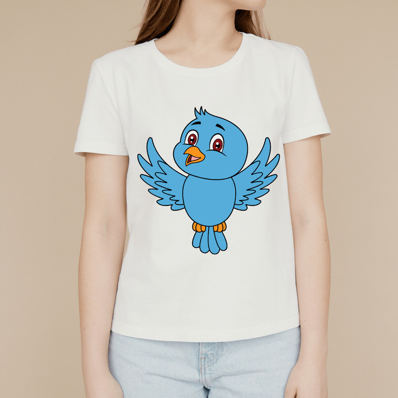 Cute Blue Bird SVG PNG Adorable Cricut Cut File For DIY Crafts TShirts 0