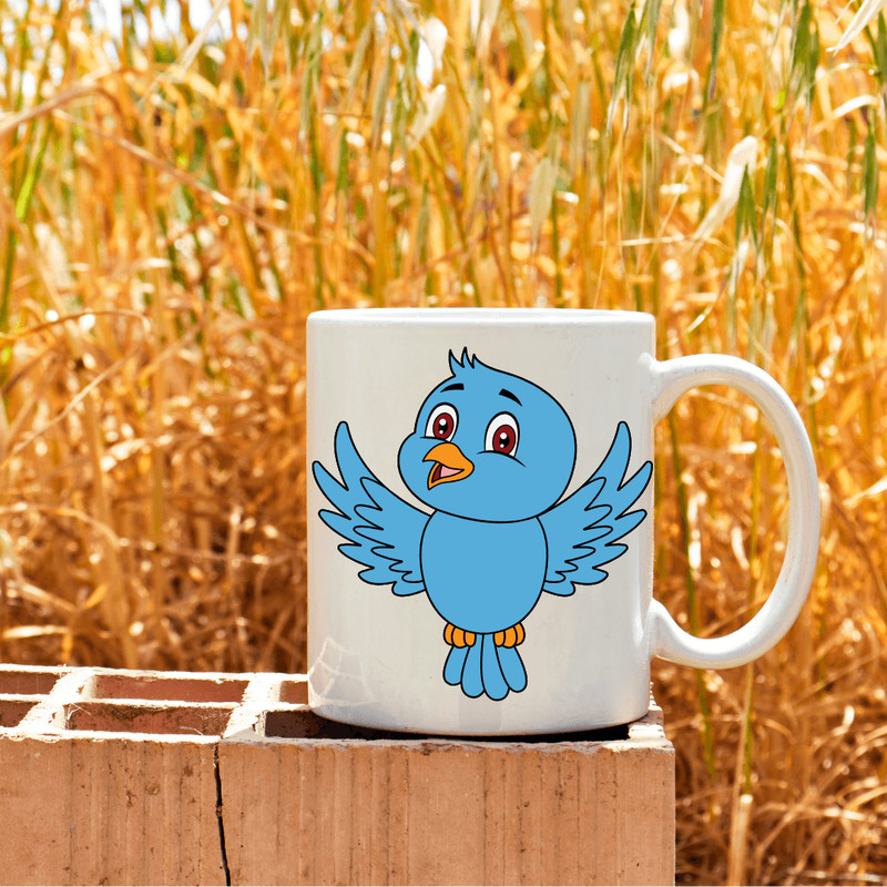 Cute Blue Bird SVG PNG Adorable Cricut Cut File For DIY Crafts TShirts 1