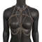 Burning Man Chunky Stainless Steel Punk Body Chain HarnessThick Gothic Bodychain Harness 1