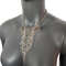 Stainless Steel Collar Stainless Steel Rhinestone Tassels Chain Pin Punk Necklace  Gift For Women 0