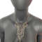 Stainless Steel Collar Stainless Steel Rhinestone Tassels Chain Pin Punk Necklace  Gift For Women 4