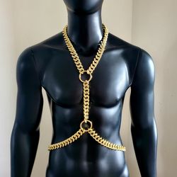 rave festival burning man gold rhinestone body chest chain harness outfits,carnival costumes