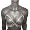 Festival Bra Crystal Silver Chain Bra Bodychain Chain Harness EDC Steampunk Burning Man Goth EDM Ra 2