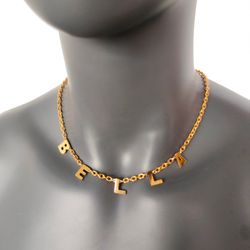 custom name necklace personalized, choker name necklace dainty customize letter necklace gifts for couples