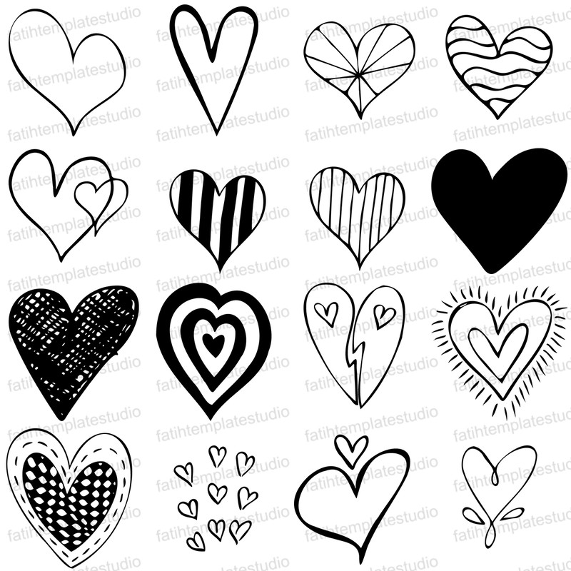 150 Heart Svg Bundle Heart Love Svg Png Files Heart Line Art Drawing Love Heart Minimalist Svg Files 6