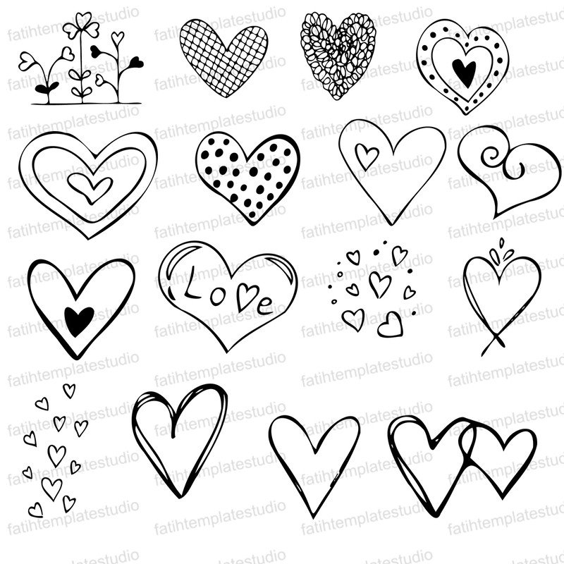 150 Heart Svg Bundle Heart Love Svg Png Files Heart Line Art Drawing Love Heart Minimalist Svg Files 4