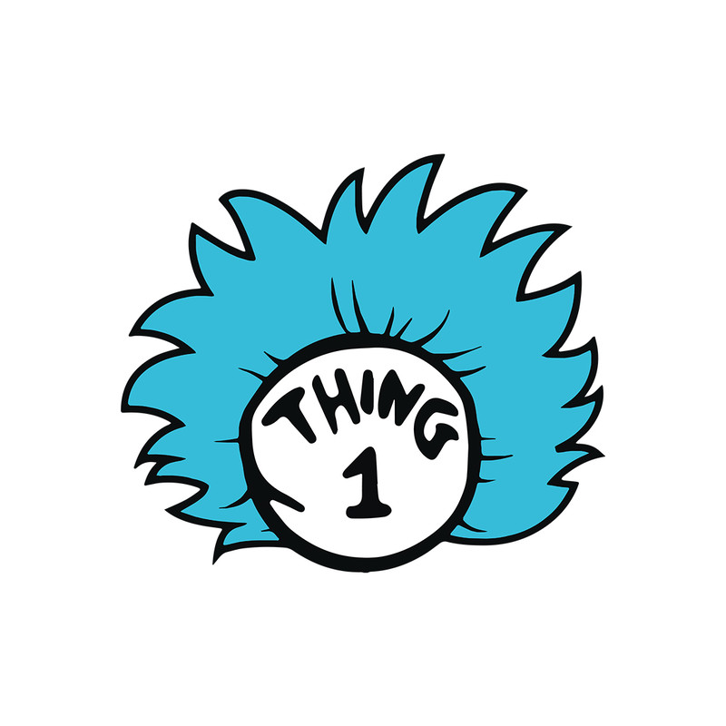 Thing 1 Thing 2 Svg Dr Seuss Svg Thing Svg Thing 1 Svg Thing One Svg Cat In The Hat Svg Thing One And Thing Two 3