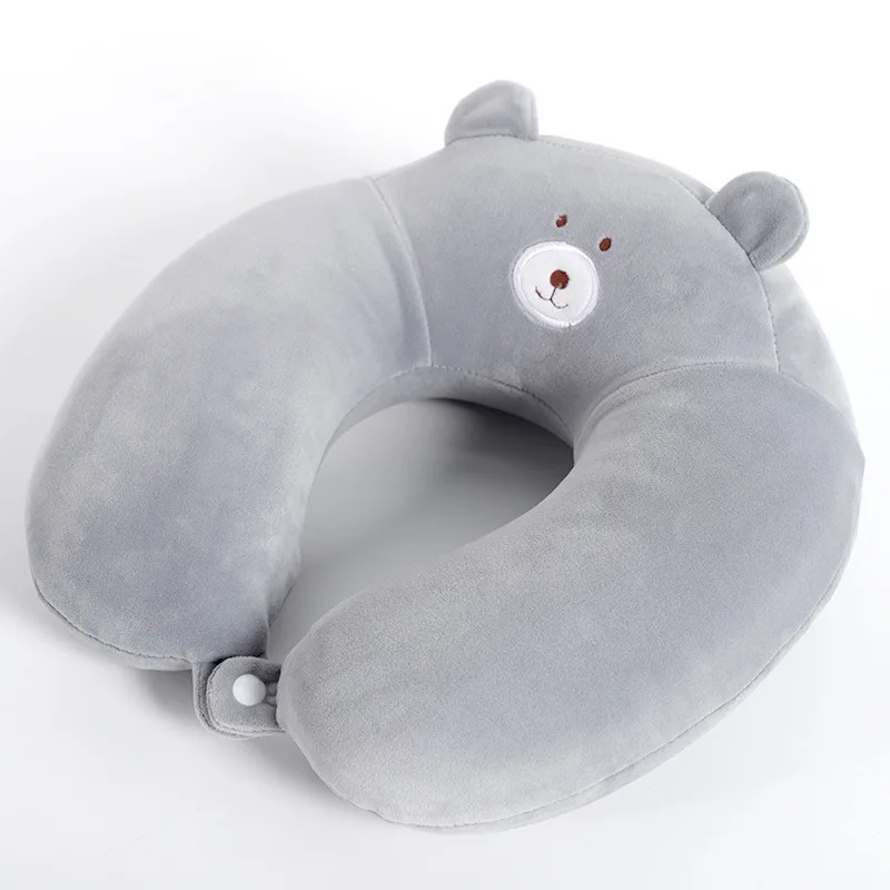 7 Colors Soft Ushaped Sleeping Neck Protector Pillow Office Cushion Cute Cute Child Travel PillowAd 5