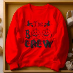 the boo crew team halloween tee, minimalist fall designs png, autumn png, pumpkin,pink pumpkin,trending, aesthetic, fam