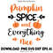 Pumpkin Spice And Everything Nice scalableFall Designs Autumn Halloween Typography Digital Download Printable 0