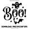 Boo PrintableHalloween TypographyFall Designs Autumn Digital Download Scalable 0