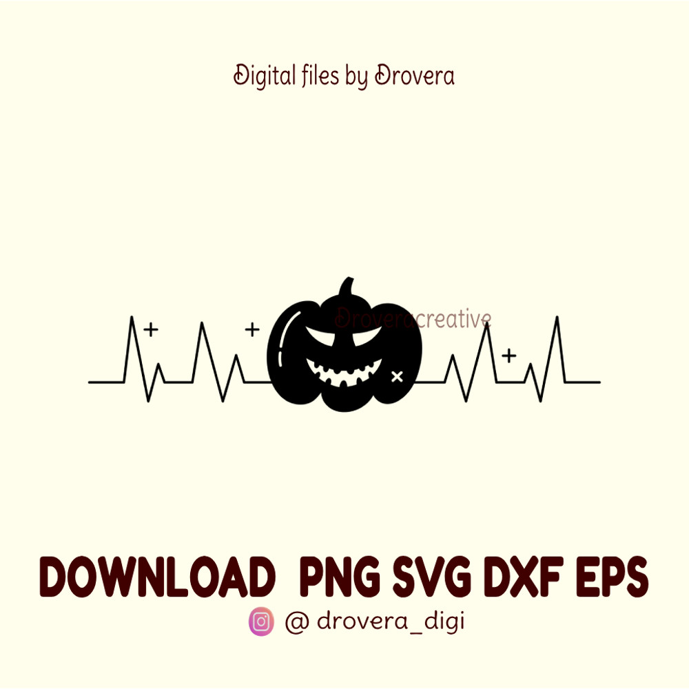 Halloween Pumpkin Jack O Lantern Black PNG SVG DXF Printable Cut Files 0