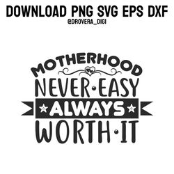 motherhood never easy,png, svg , dxf, eps, printable, digital download.