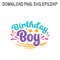 Birthday BoySVG PNG DXF PDFEPS Printable Digital Download 0