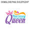 Birthday QueenSVG PNG DXF PDFEPS Printable Digital Download 0