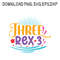 Three Rex 3 Birthday SVG PNG DXF PDFEPS Printable Digital Download 0