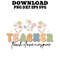 Teacher Teach Love Inspire SVG PNG DXF PDFEPS Printable Digital Download 0