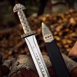 viking king sword ragnar & inspired functional viking blade sword