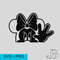Minnie SVG Minnie Waving SVG Decal Silhuette Cricut Plotter Sticker Decals Car Laptop 0