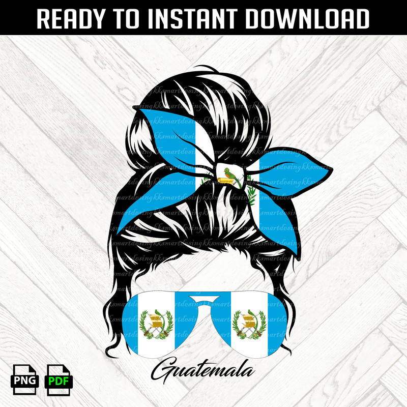 Guatemala Messy Bun Png Messy Bun Guatemala Flag Png Guatemala Png Guatemala Flag Hispanic Heritage 0